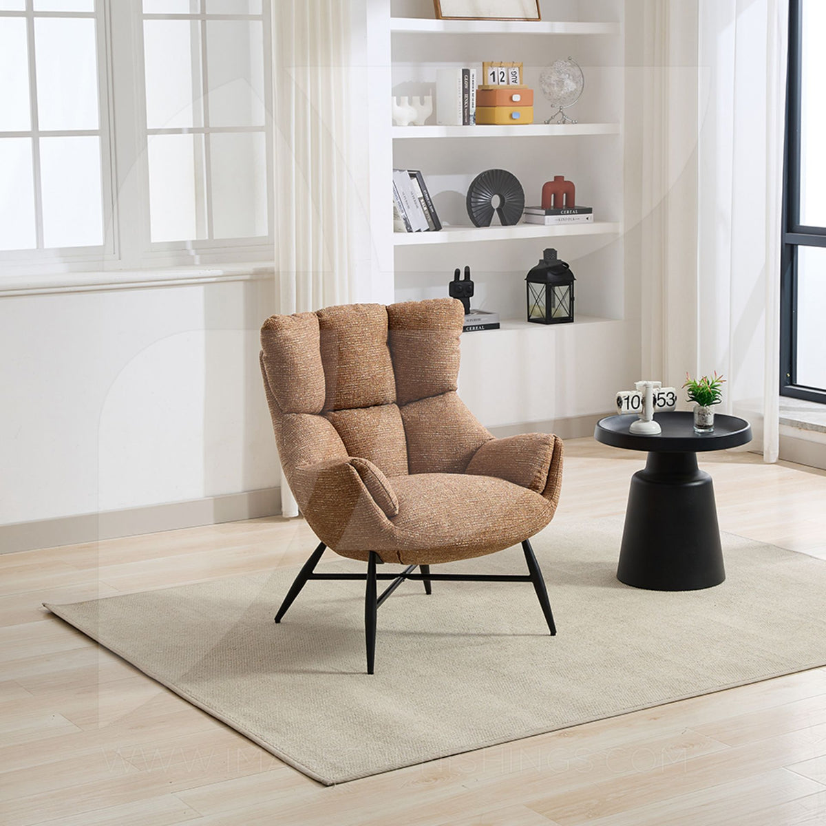 Larkin Accent Chair - Rust