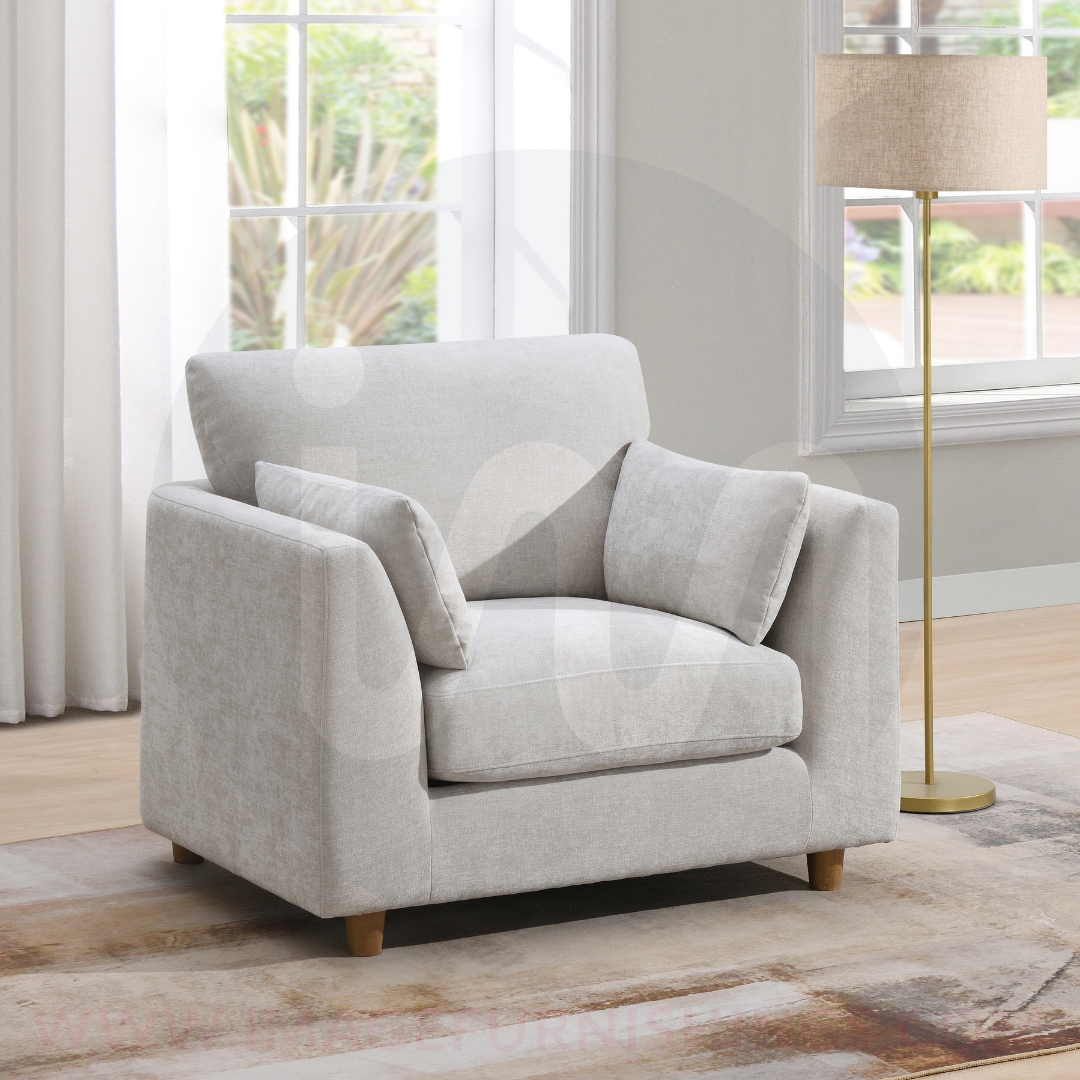 Alina 1 Seater Armchair - Liberty Pearl