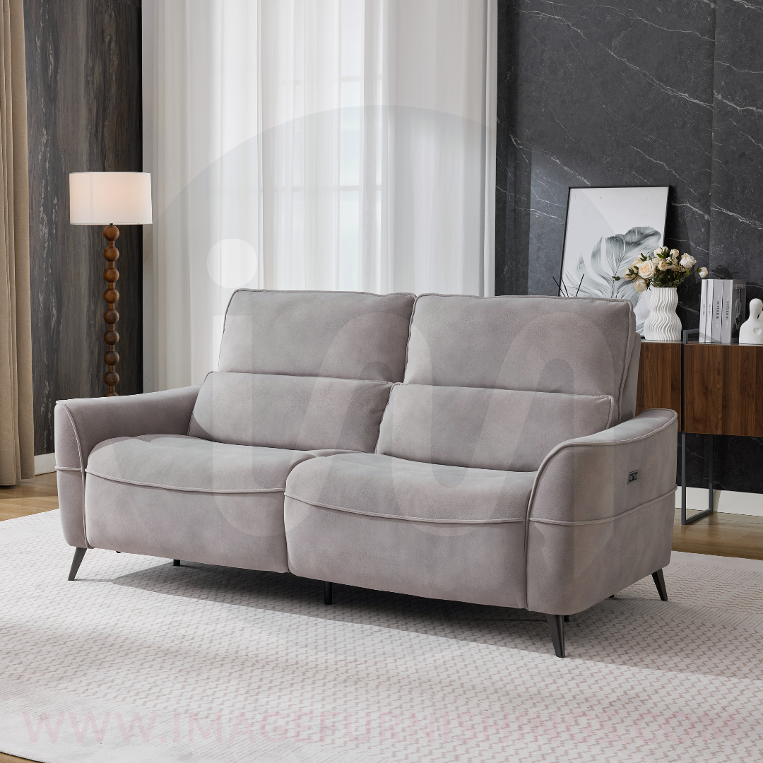 Kintore 2.5P Sofa with Power Headrest - Oyster