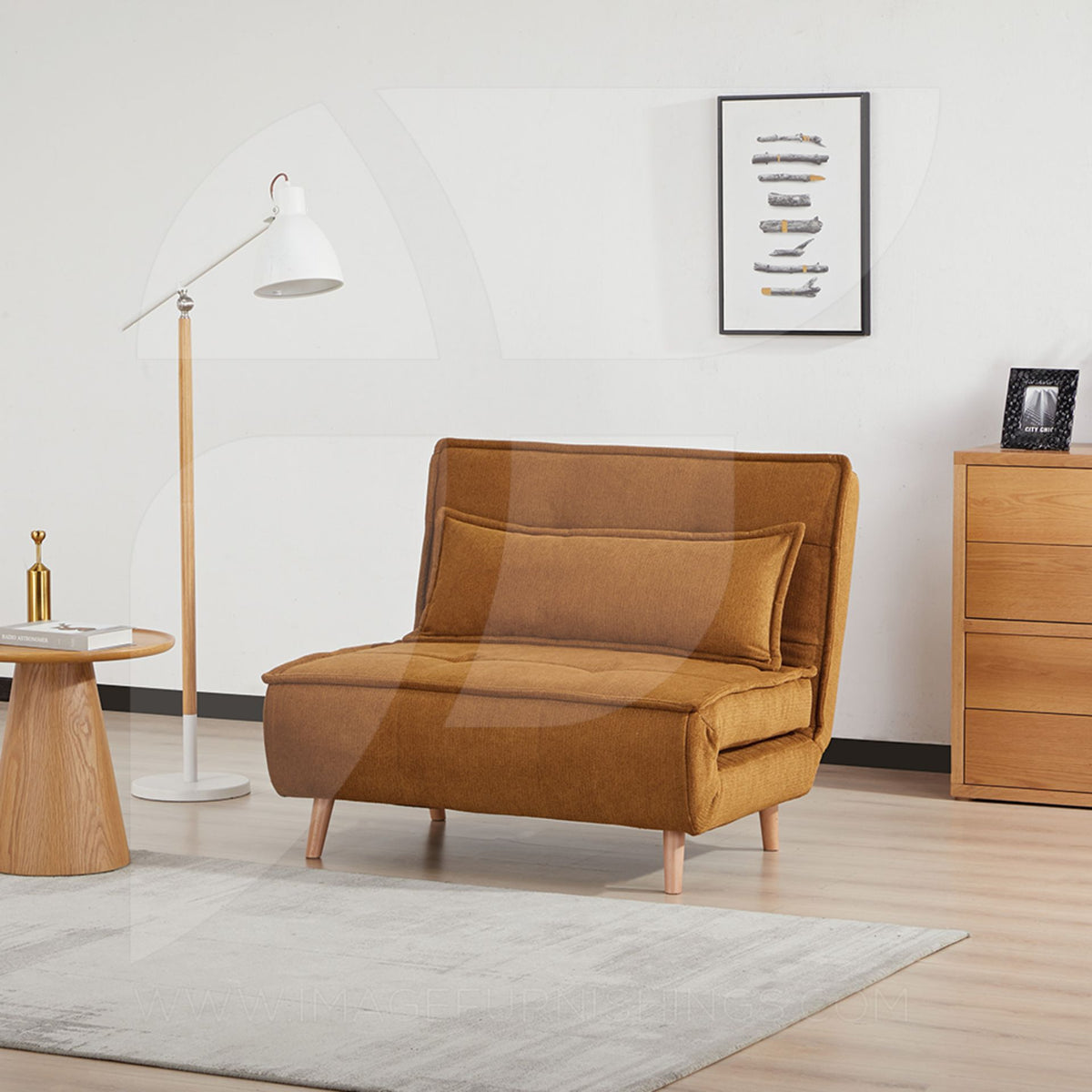 Ebro Sofa Bed Pumpkin
